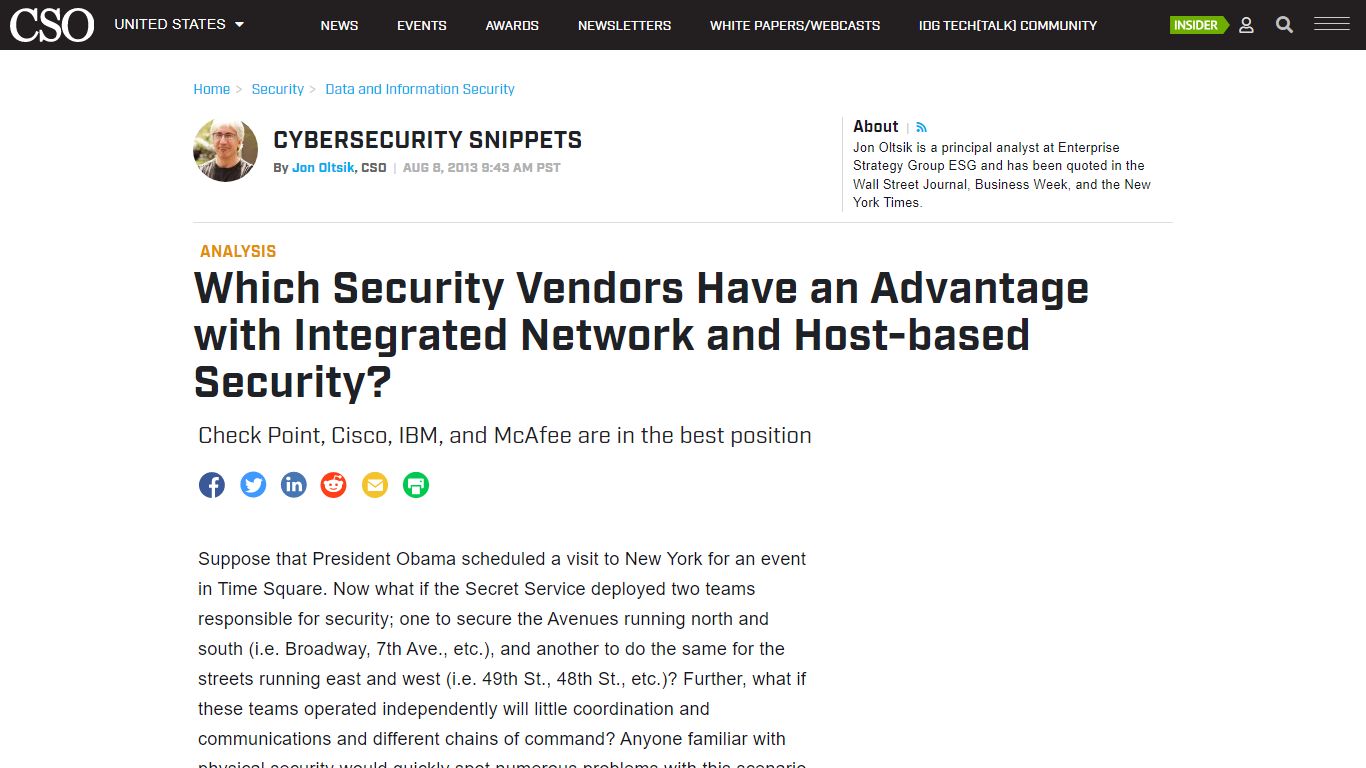 Which Security Vendors Have an Advantage with Integrated Network and ...